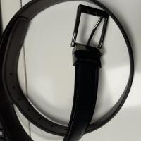 CS1536/2025 BLACK AND BROWN LEATHER BELT BRAND SWISS GEAR